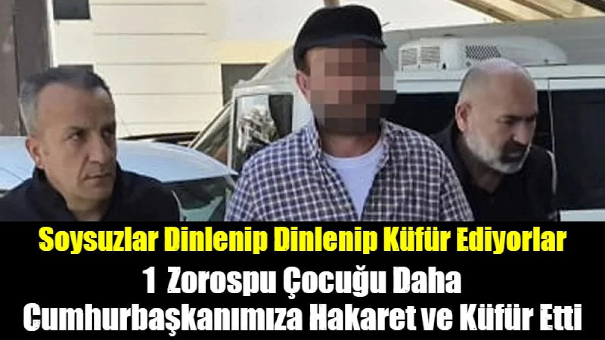 1  Zorospu &Ccedil;ocuğu Daha Cumhurbaşkanımıza Hakaret ve K&uuml;f&uuml;r Etti
