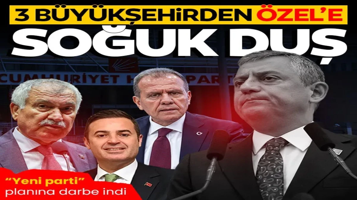3 B&uuml;y&uuml;kşehirden &Ouml;zel&rsquo;e soğuk duş!