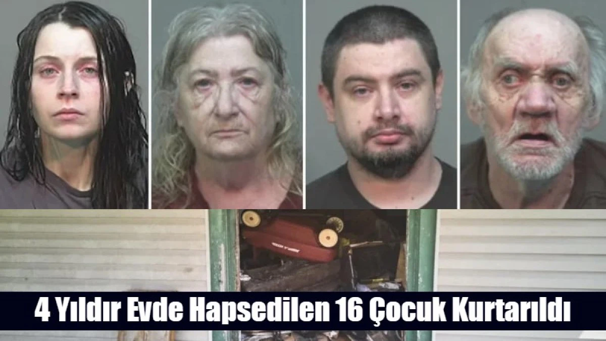 4 yıldır evde hapsedilen 16 &ccedil;ocuk kurtarıldı