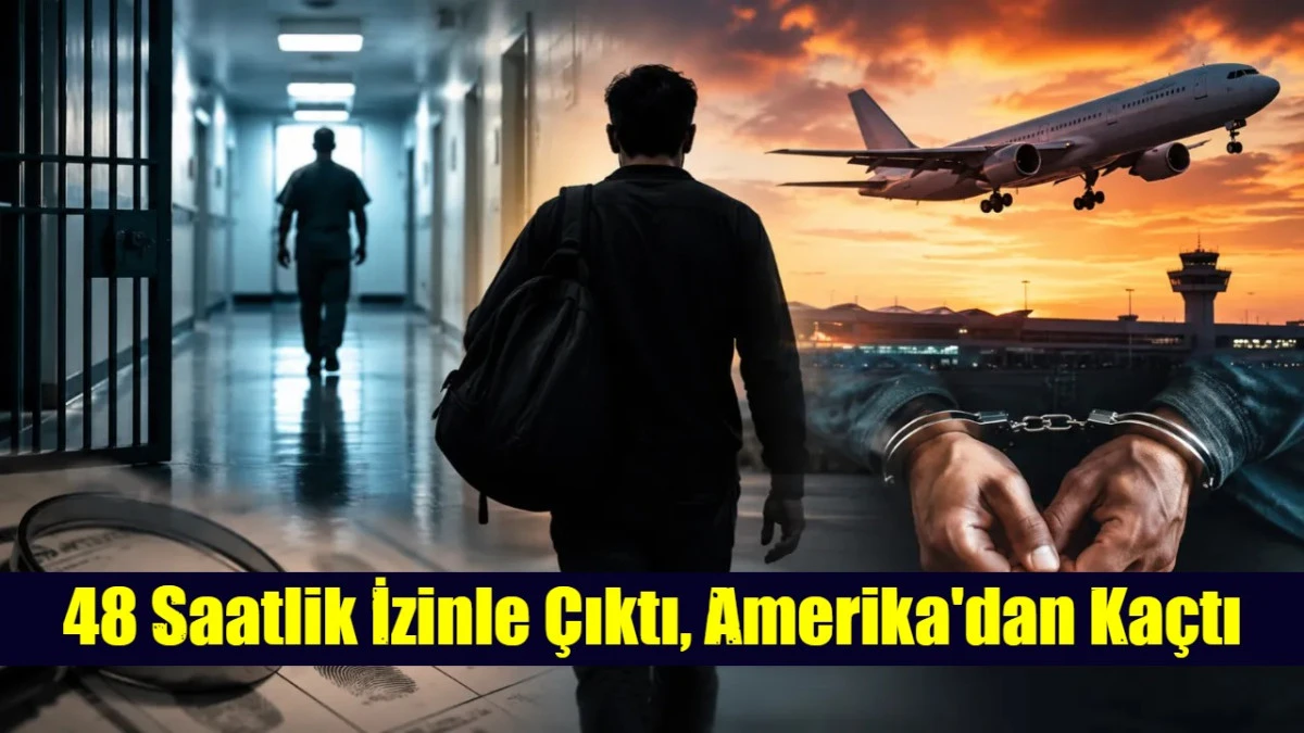  48 Saatlik İzinle &Ccedil;ıktı, Amerika'dan Ka&ccedil;tı