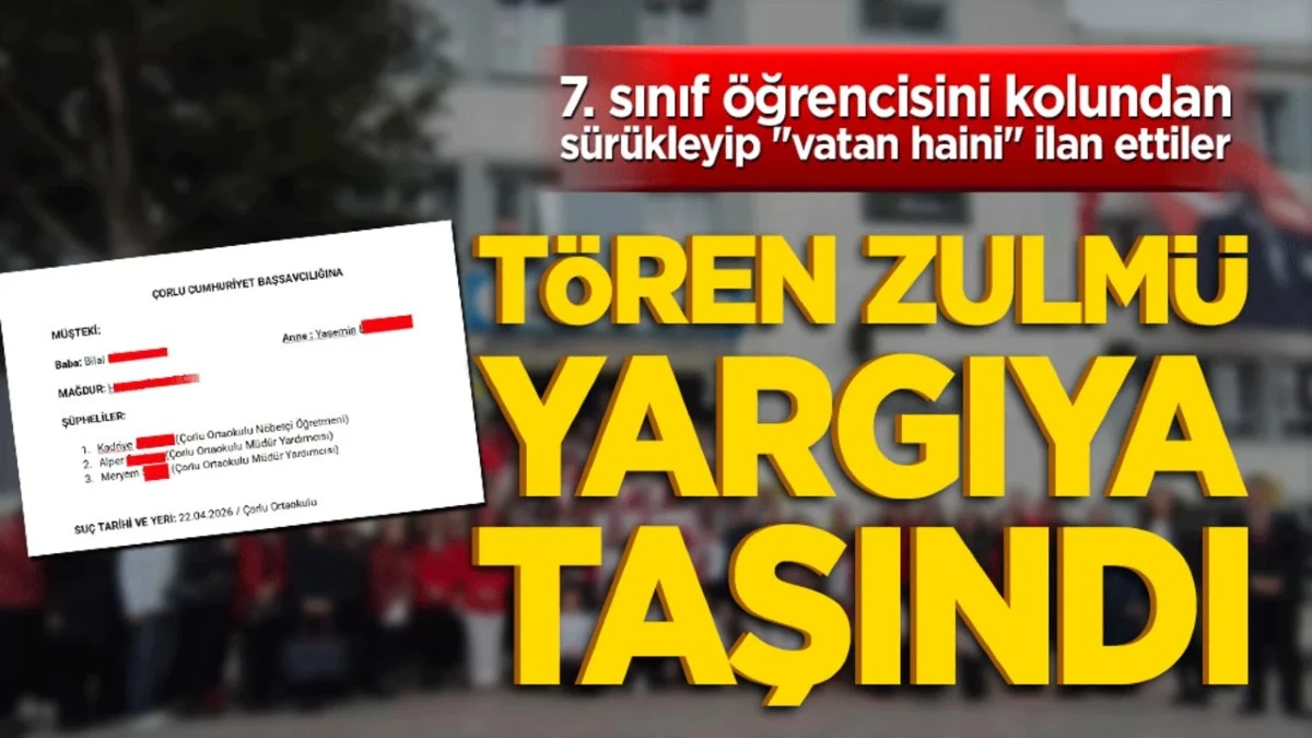 7. sınıf &ouml;ğrencisini kolundan s&uuml;r&uuml;kleyip "vatan haini" ilan ettiler!