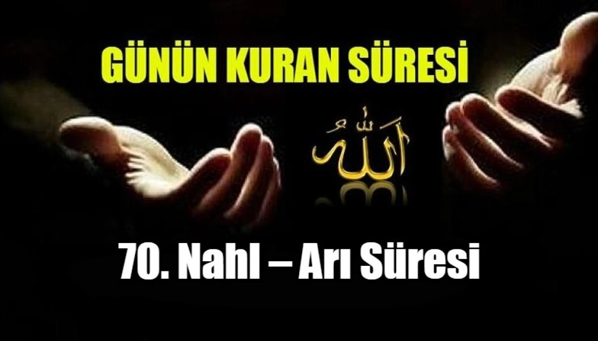 70. Nahl &ndash; Arı S&uuml;resi