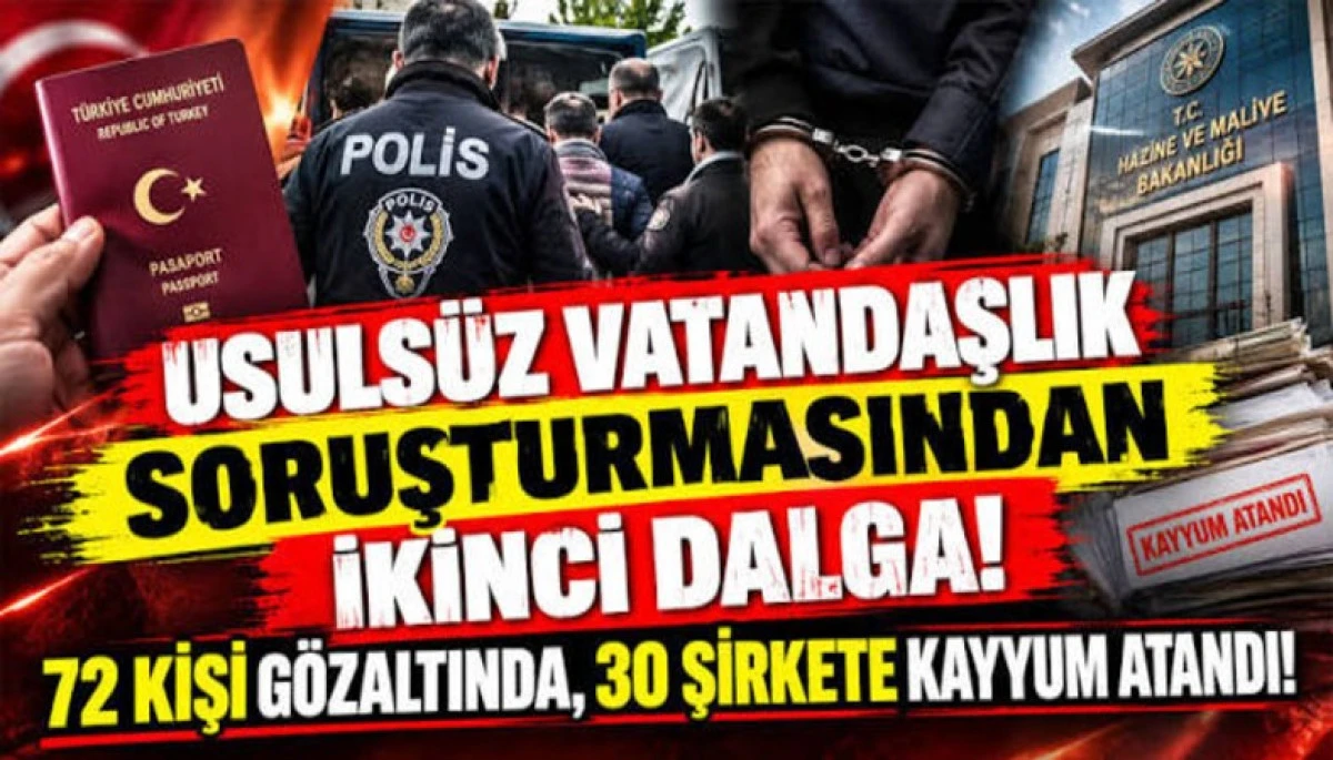 72 kişi g&ouml;zaltında, 30 şirkete kayyum atandı