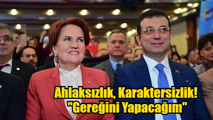 Ahlaksızlık, Karaktersizlik!  