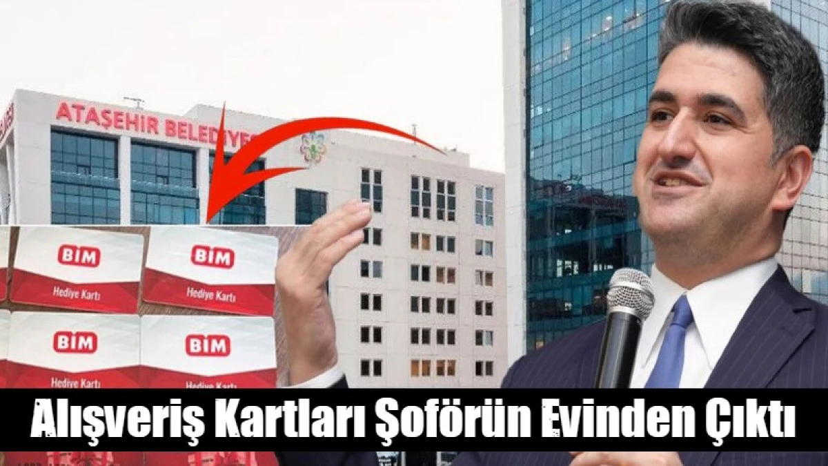 Alışveriş kartları şof&ouml;r&uuml;n evinden &ccedil;ıktı