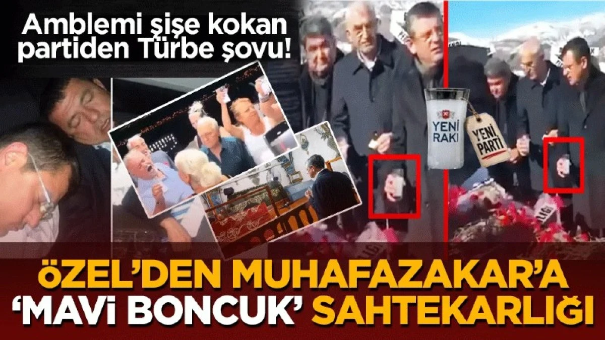 Amblemi şişe kokan partiden T&uuml;rbe Show'u
