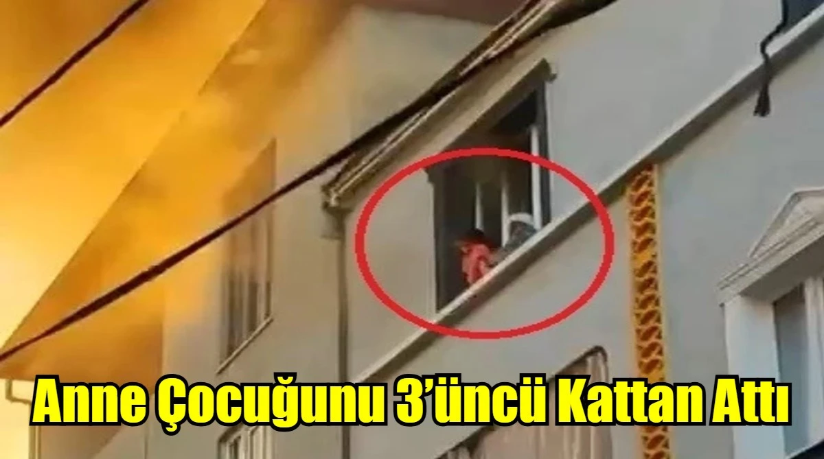 Anne Çocuğunu 3’üncü Kattan Attı