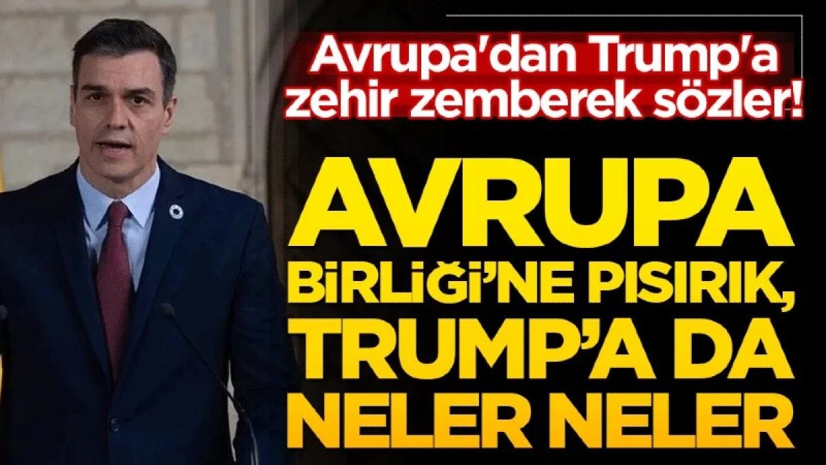 Avrupa'dan Trump'a zehir zemberek s&ouml;zler!