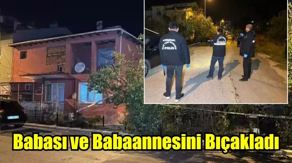 Babası ve Babaannesini Bıçakladı