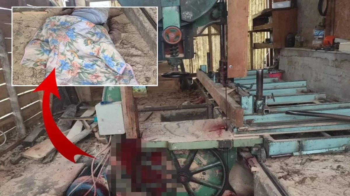 Başı Şerit Testereye Sıkıştı