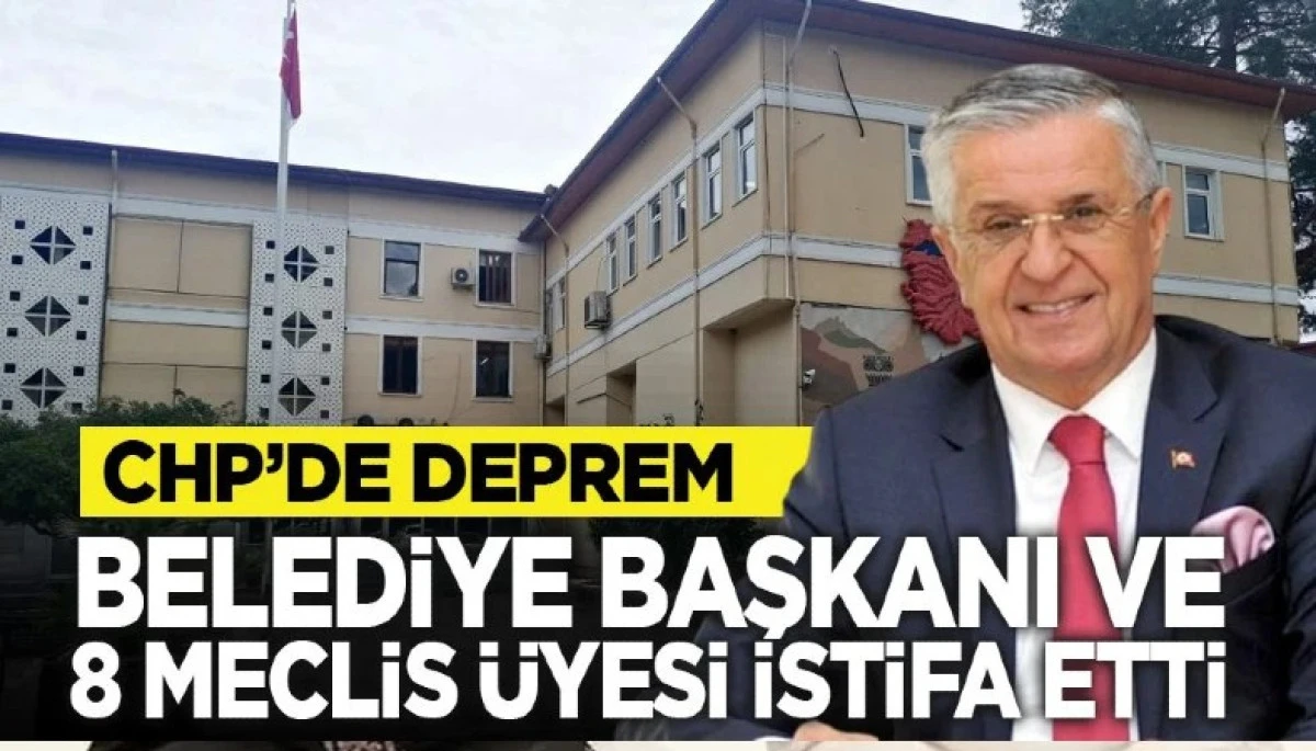 Belediye Başkanı ve 8 Meclis &uuml;yesi istifa etti