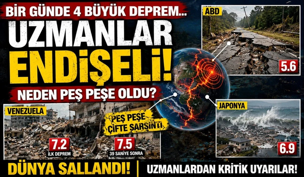 Bir g&uuml;nde neden 4 b&uuml;y&uuml;k deprem oldu?