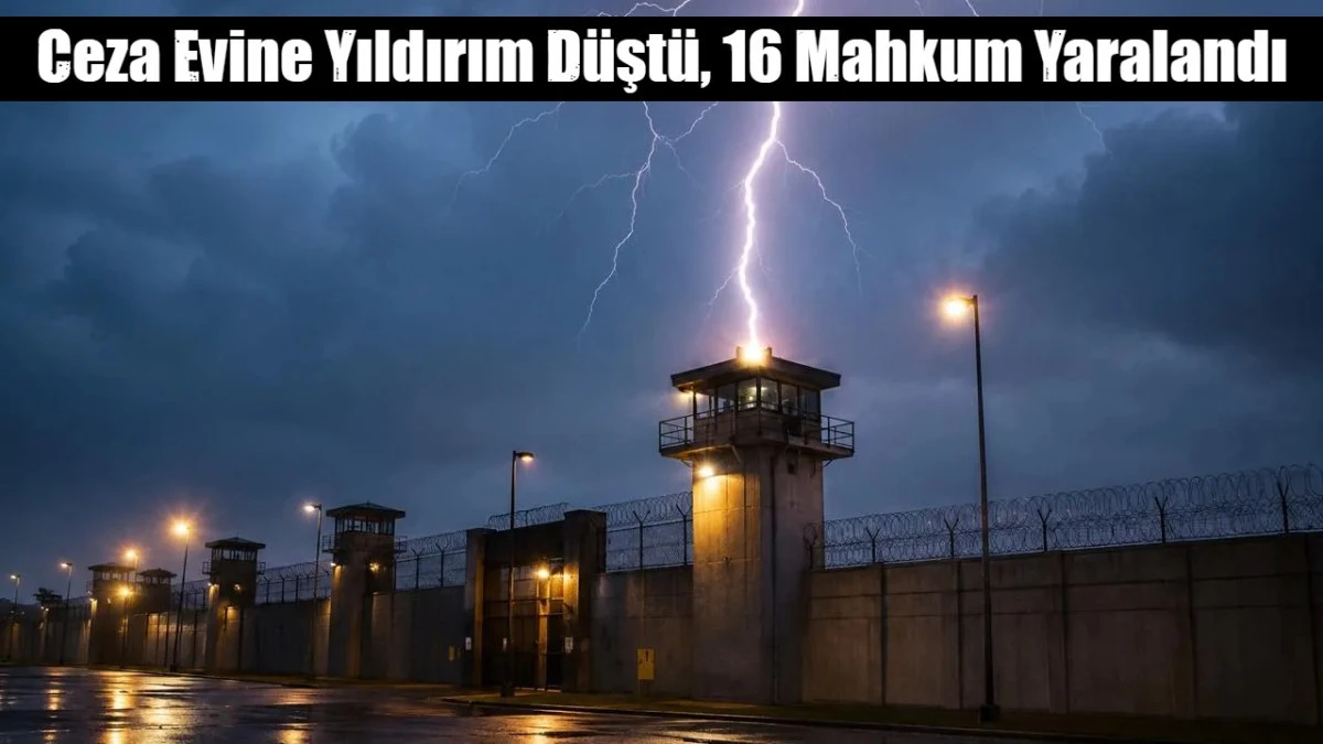Ceza Evine Yıldırım D&uuml;şt&uuml;: 16 Mahkum Yaralandı