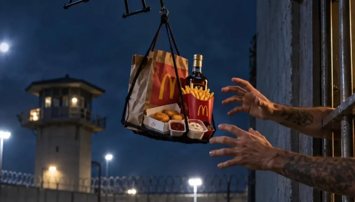 Cezaevine Drone&rsquo;la McDonald&rsquo;s Ve Alkol Sokuldu