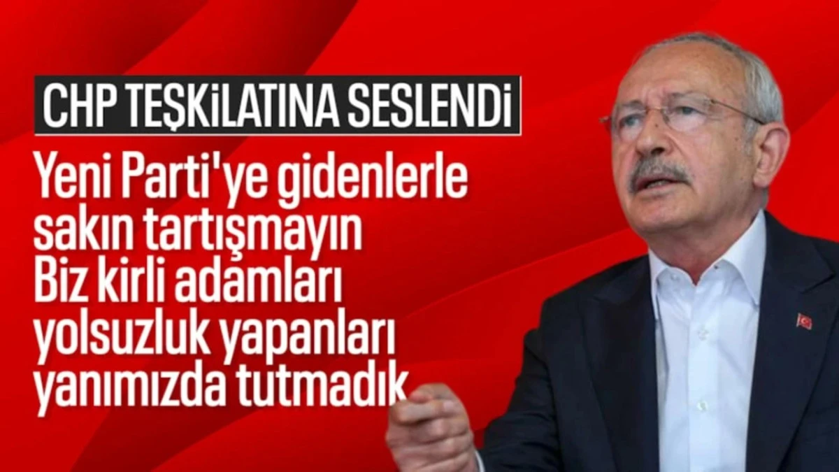 CHP'den ayrılanlarla tartışmaya girmeyin