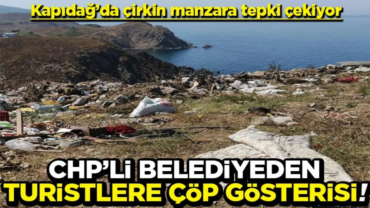 CHP'li Belediyenin Heykellerden Sonraki Son Model Hizmeti: &Ccedil;&ouml;pler &Uuml;zerinden B...Kokan Deniz Manzarası