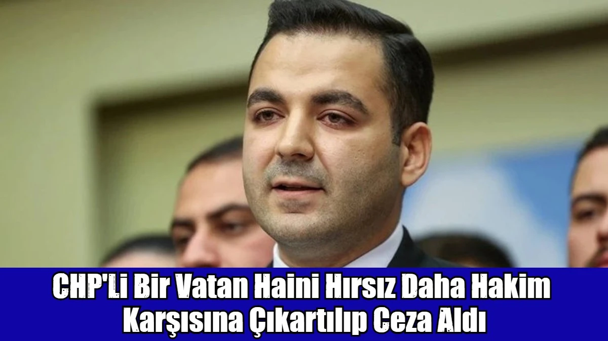 CHP'Li Bir Vatan Haini Hırsız Daha Hakim  Karşısına &Ccedil;ıkartılıp Ceza Aldı