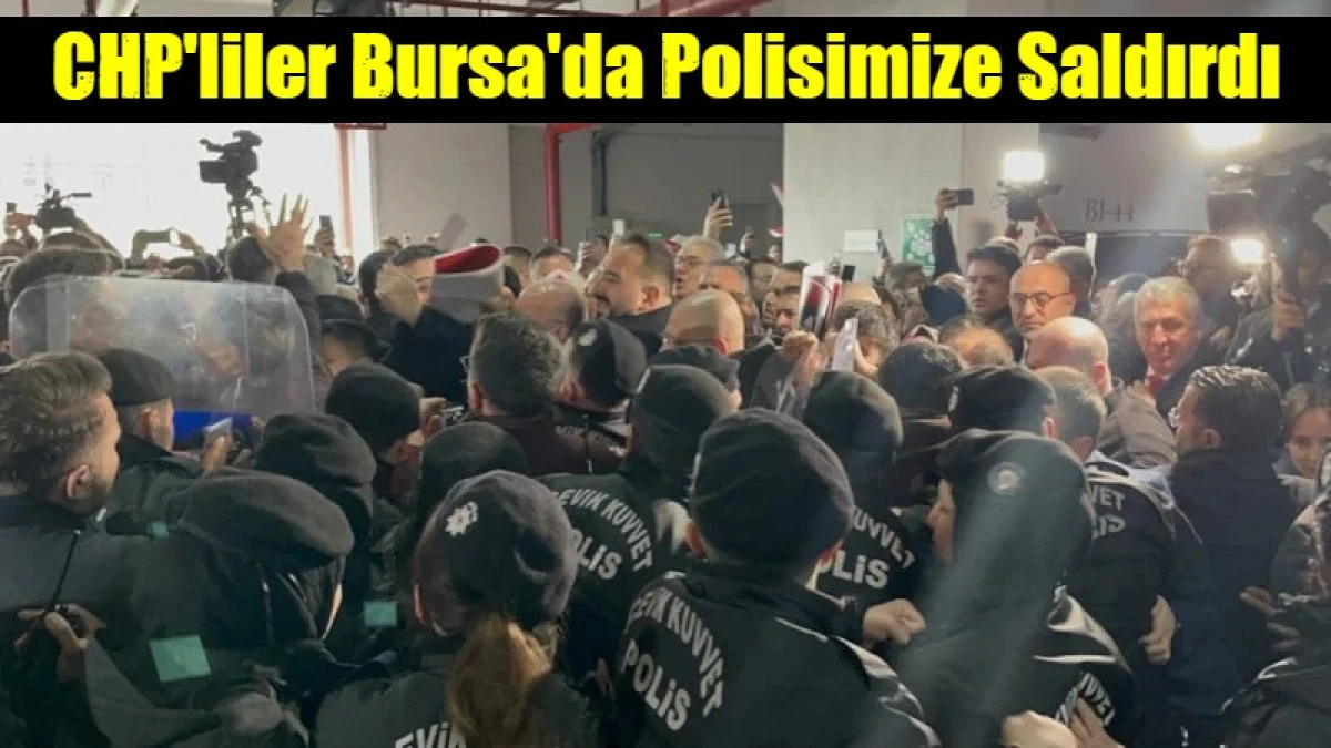 CHP'liler Bursa'da Polisimize Saldırdı