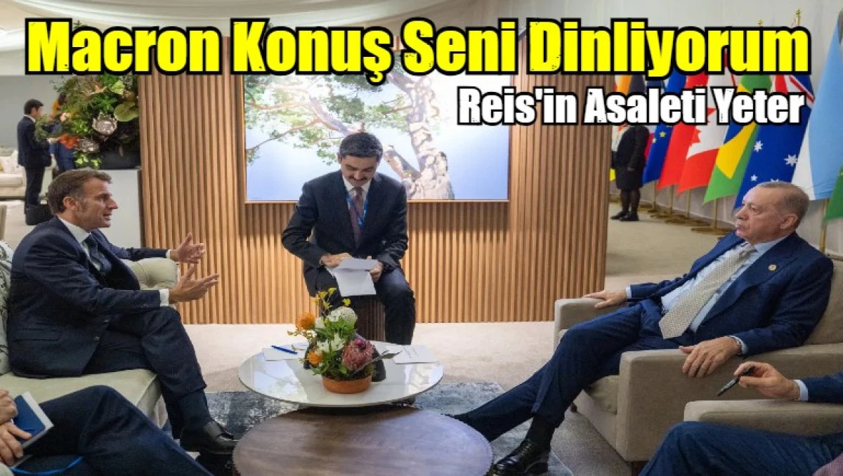 Cumhurbaşkanı Erdoğan, Emmanuel Macron ile bir araya geldi