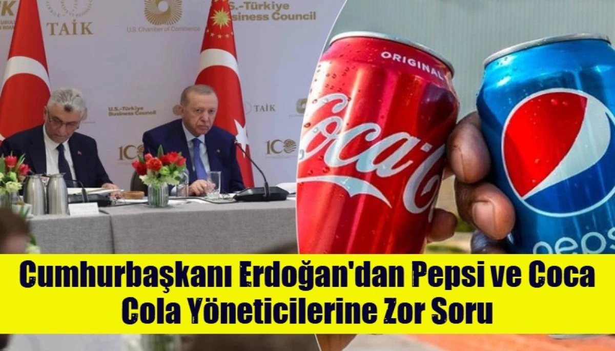 Cumhurbaşkanı Erdoğan'dan Pepsi ve Coca Cola Y&ouml;neticilerine Zor Soru