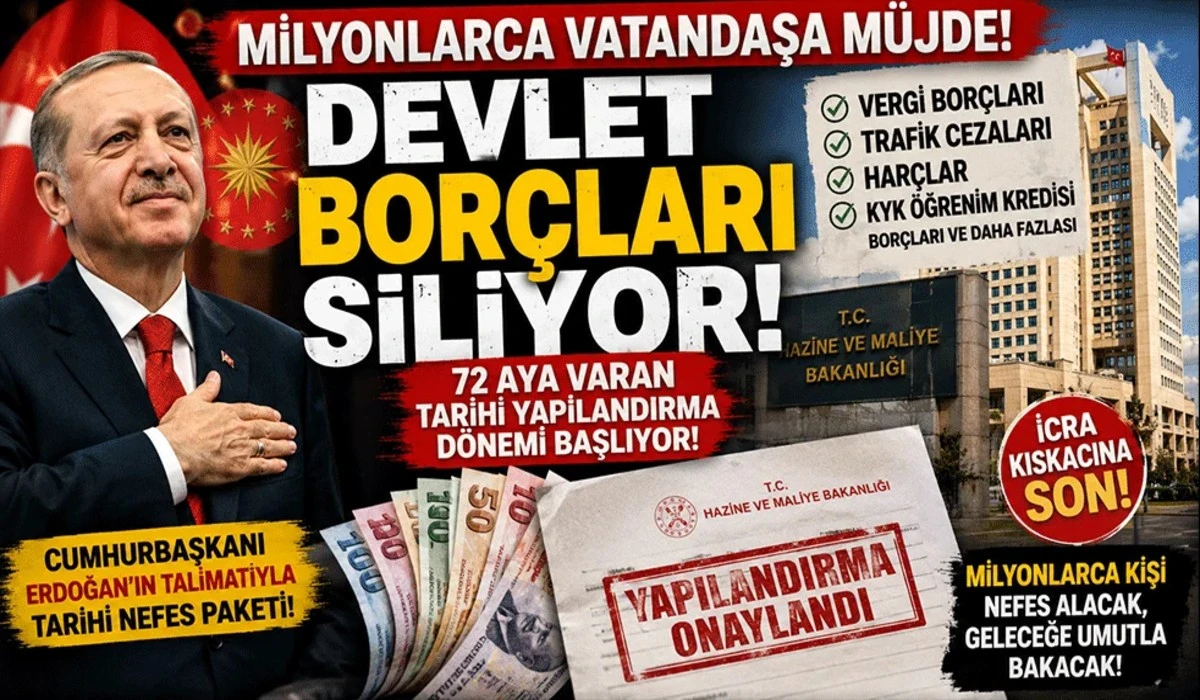 Devlet bor&ccedil;ları siliyor,