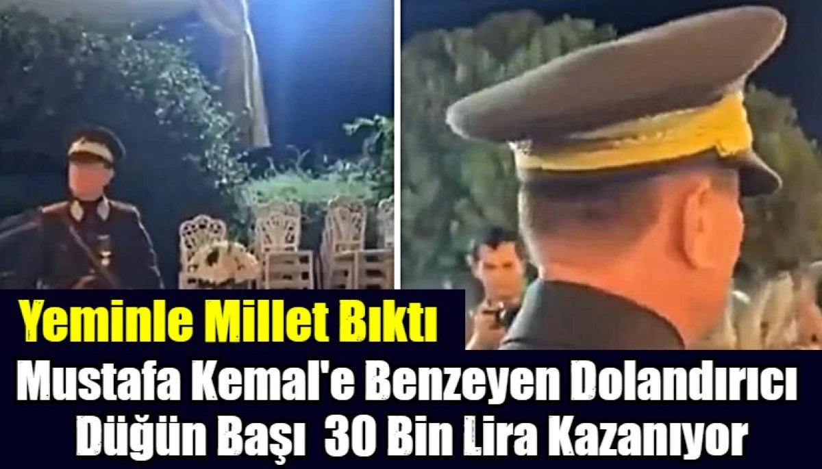 D&uuml;ğ&uuml;n başına 30 bin TL! Atat&uuml;rk'e benzediği iddia edilen adama tepki yağdı