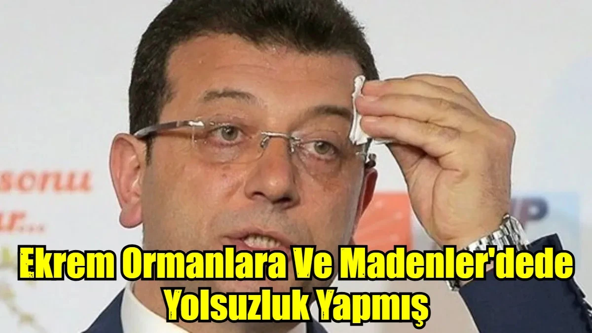 Ekrem Ormanlara Ve Madenler'dede Yolsuzluk Yapmış