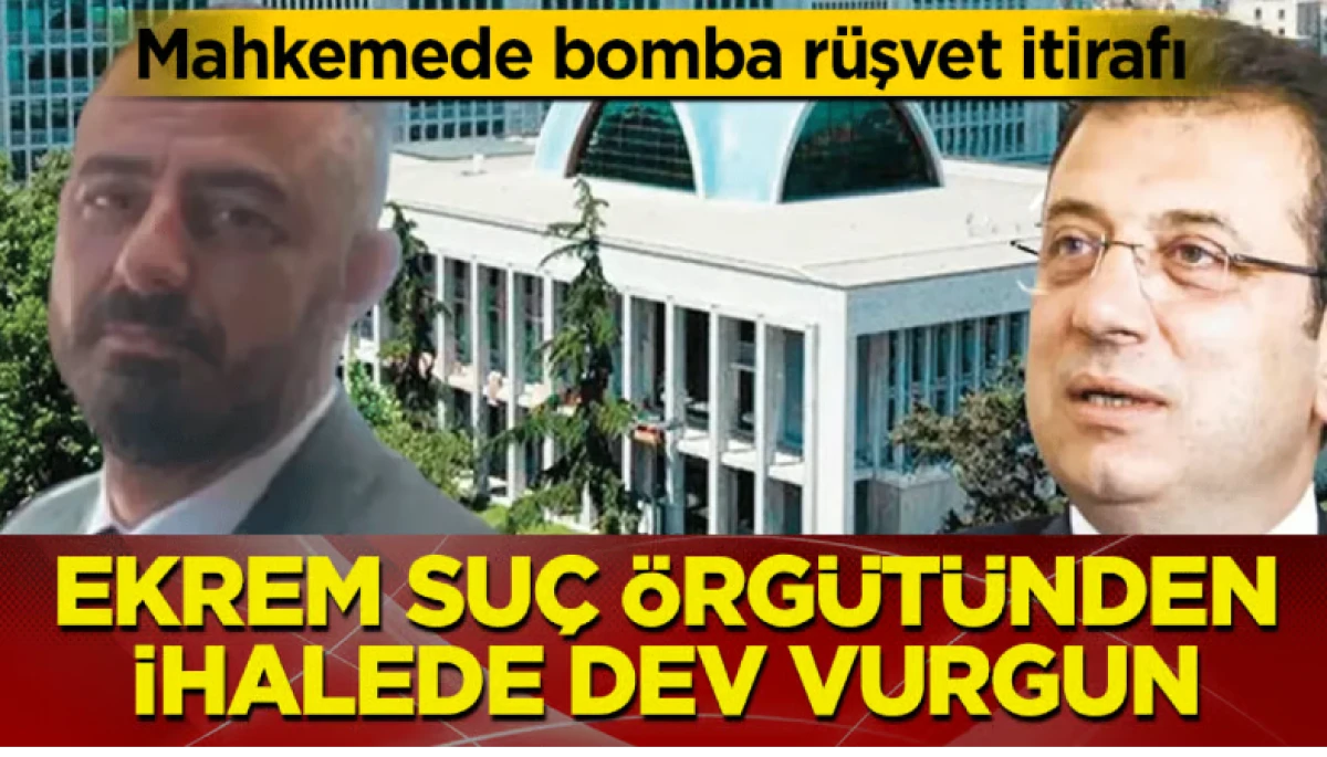 Ekrem su&ccedil; &ouml;rg&uuml;t&uuml;nden ihalede dev vurgun