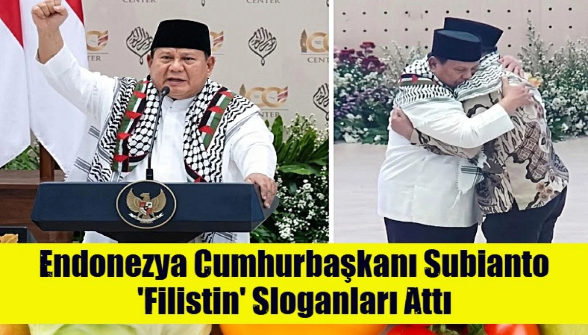 Endonezya Cumhurbaşkanı Subianto 'Filistin' Sloganları Attı