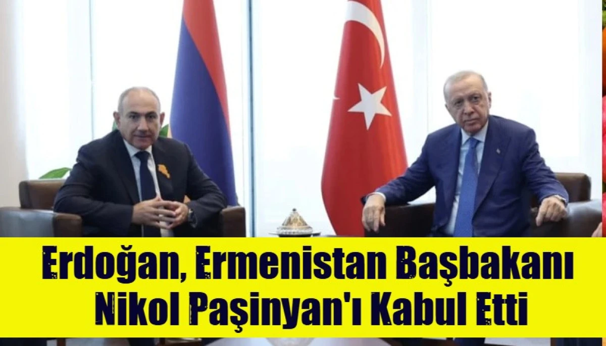 Erdoğan, Ermenistan Başbakanı  Nikol Paşinyan'ı Kabul Etti