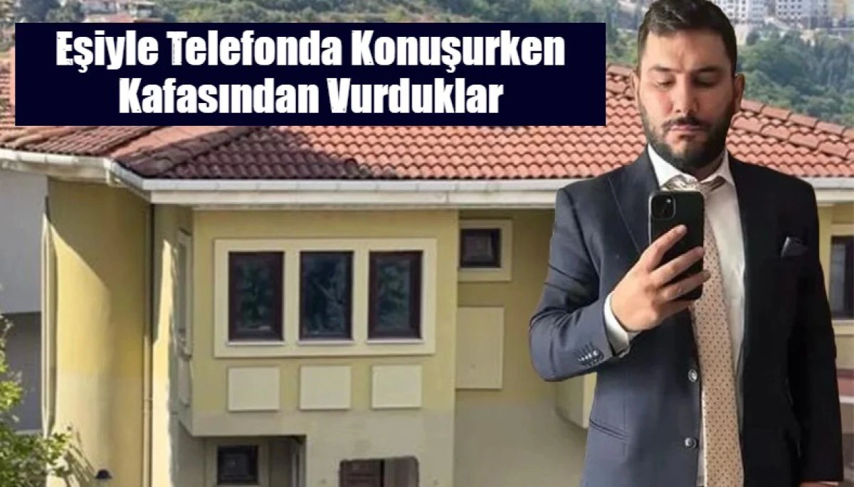 Eşiyle Telefonda Konuşurken Kafasından Vurduklar