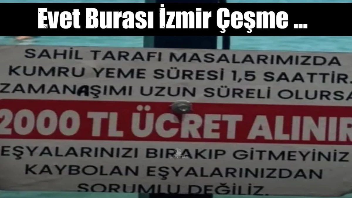 Evet Burası İzmir &Ccedil;eşme ...