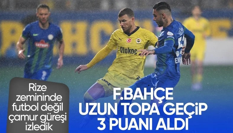 Fenerbahçe, Rizespor deplasmanında 3 puanı üç golle aldı