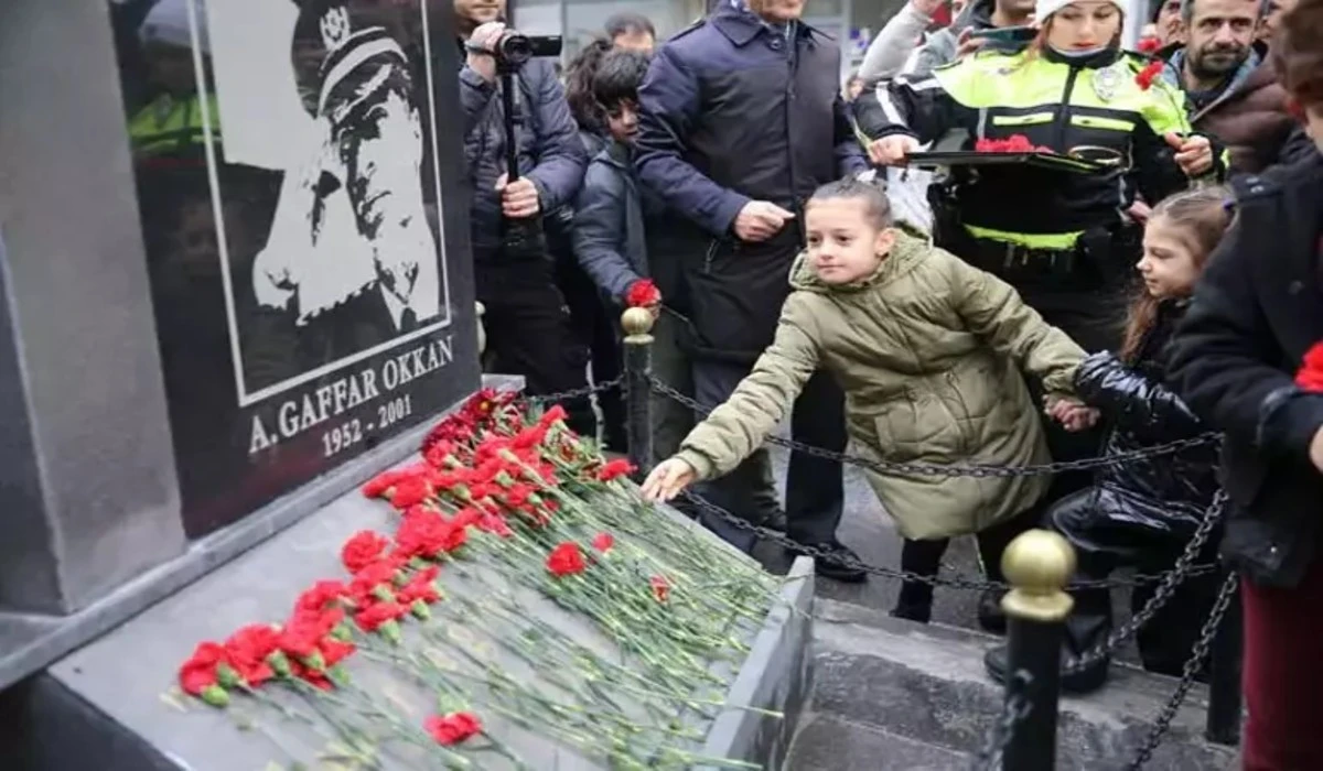 Gaffar Okkan ve 5 polis memuru t&ouml;renle anıldı