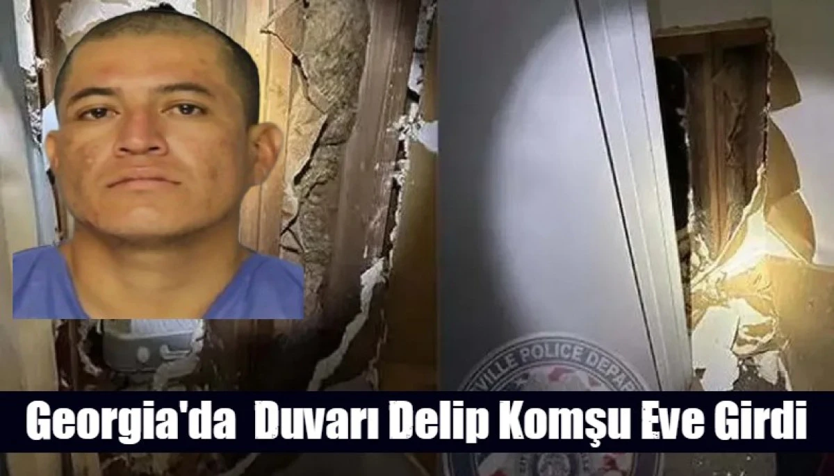Georgia'da  Duvarı Delip Komşu Eve Girdi