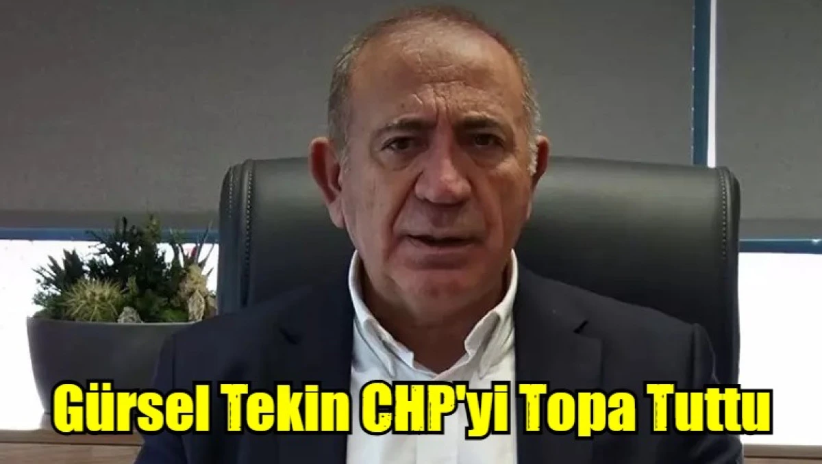 Gürsel Tekin CHP'yi Topa Tuttu