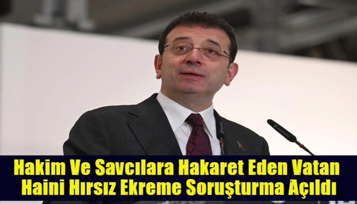 Hakim Ve Savcılara Hakaret Eden Vatan  Haini Hırsız Ekreme Soruşturma A&ccedil;ıldı