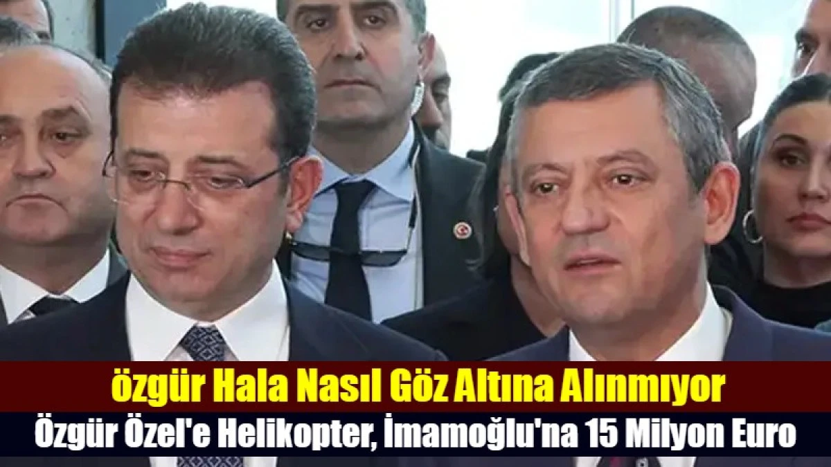 Hala nasıl oluyarda bunca hırsızlığa rağmen &ouml;zg&uuml;r &ouml;zel tutuklanmıyor