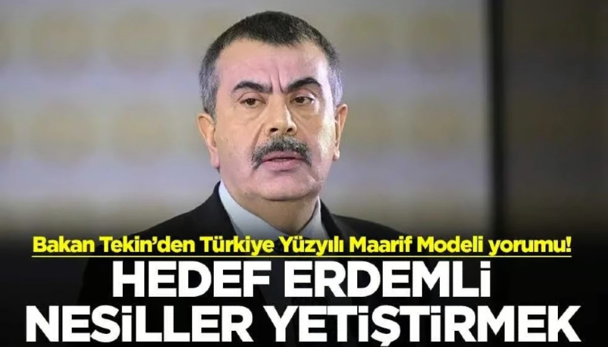 Hedef erdemli nesiller yetiştirmek