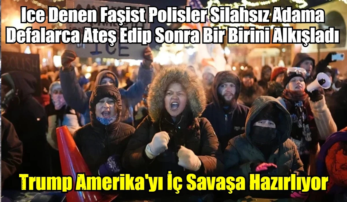 ICE denen Faşist Polisler Silahsız Adama Defalarca Ateş Edip Sonra Birbiri Alkışladı