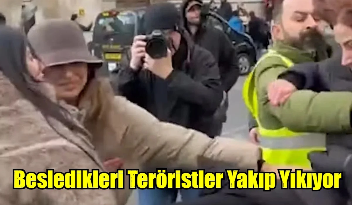 İngiltere'de ter&ouml;r &ouml;rg&uuml;t&uuml; PKK/YPG destek&ccedil;ileri kadınlara saldırdı