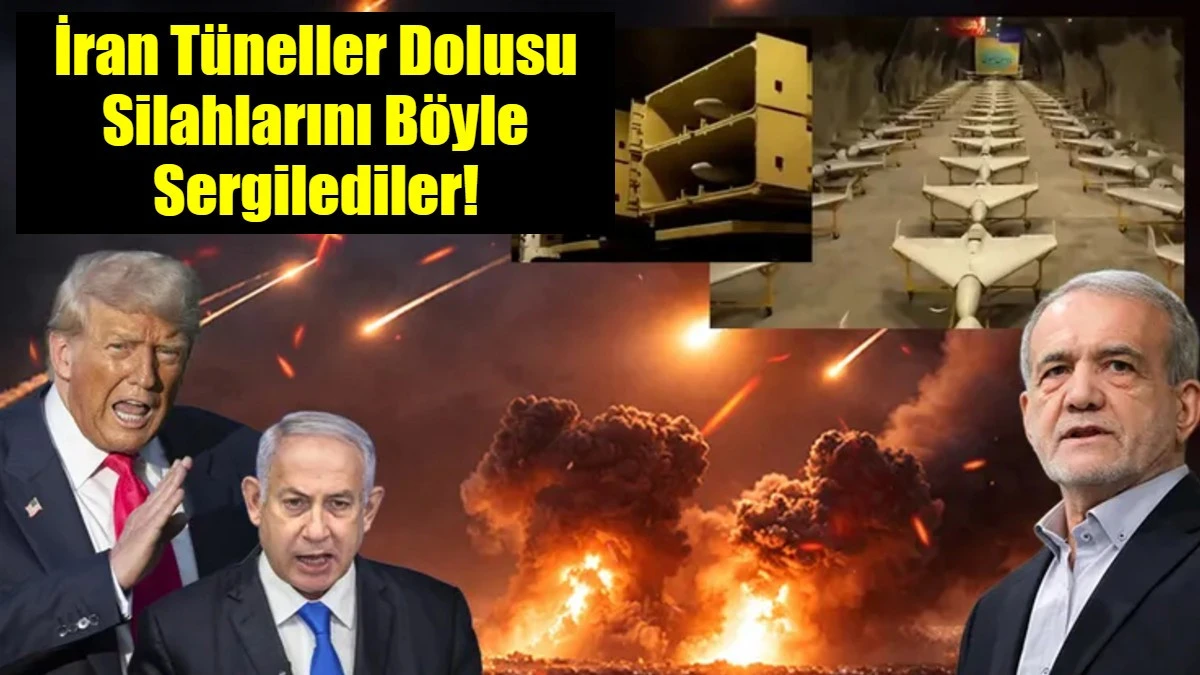 İran T&uuml;neller Dolusu Silahlarını B&ouml;yle Sergilediler!