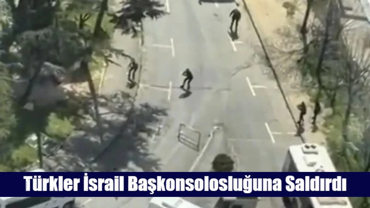 İsrail Başkonsolosluğu &Ouml;n&uuml;nde Silah Sesleri