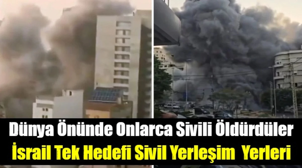 İsrail Tek Hedefi Sivil Yerleşim  Yerleri