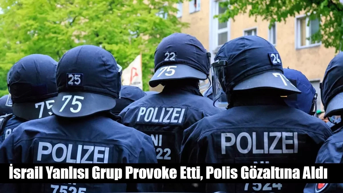 İsrail Yanlısı Grup Provoke Etti, Polis Gözaltına Aldı