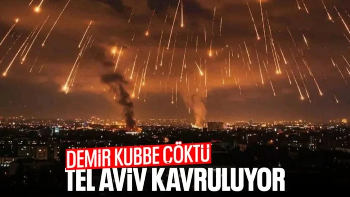 İsrail'de bir&ccedil;ok nokta vuruldu