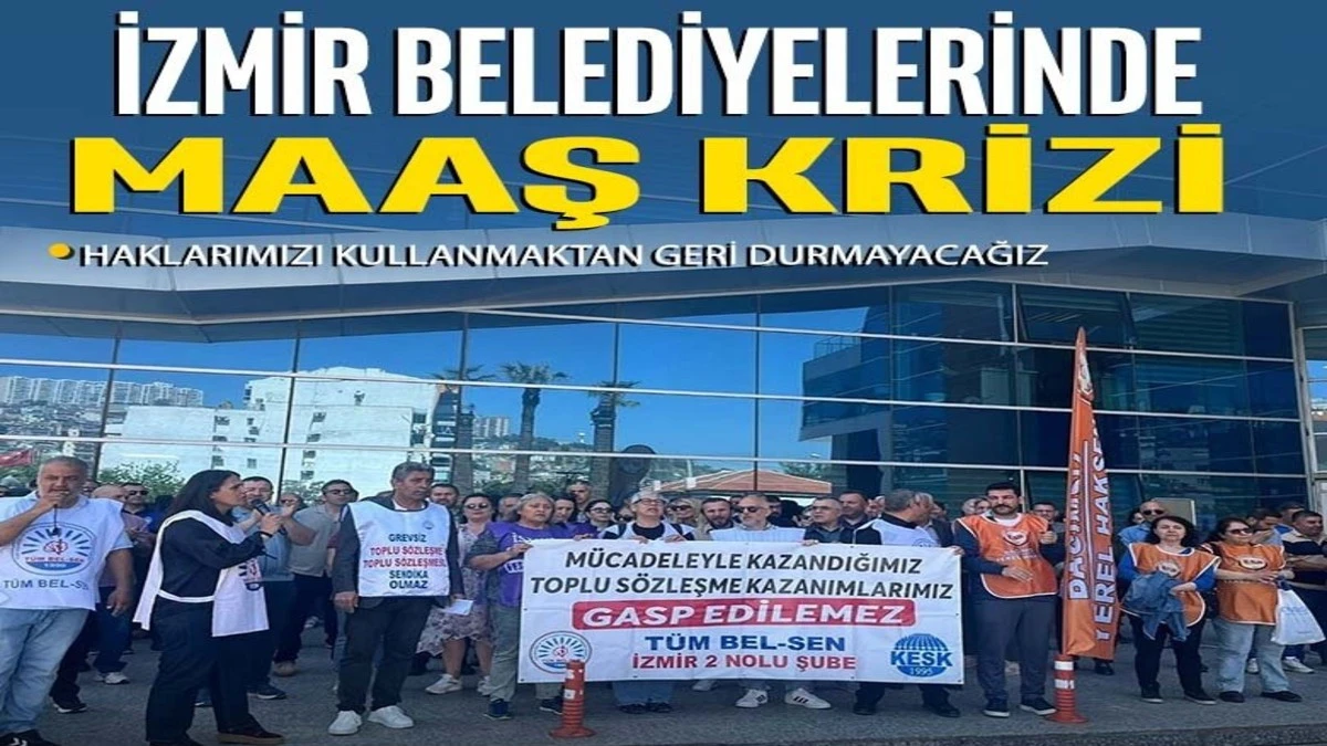 İzmir Bayraklı Belediyesi'nde memurlar eylemde