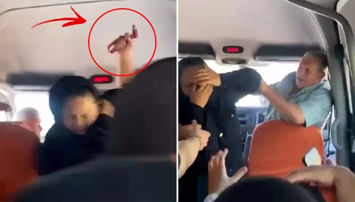 Kadın Yolcuya İmdat Çekiciyle Saldırdı