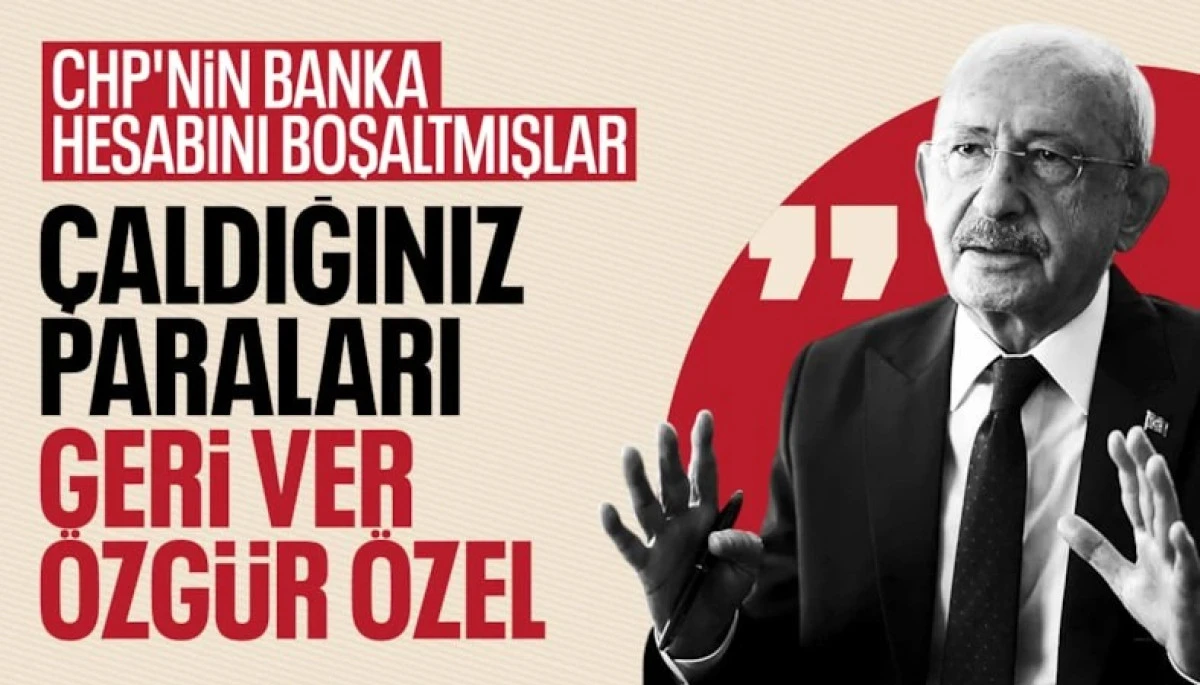 Kemal Kılı&ccedil;daroğlu: Yeni Parti'ye, CHP'nin kasasından aktardıkları 5 milyon lira i&ccedil;in ihtar &ccedil;ektik