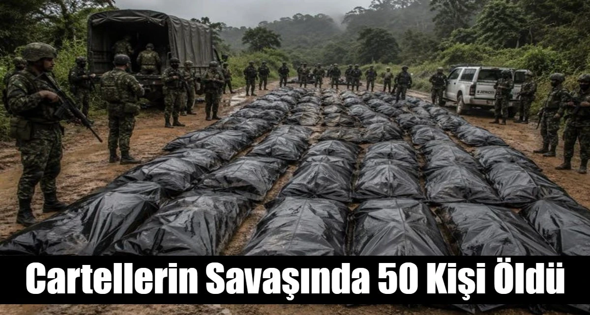 Kolombiya'da iki silahlı grubun &ccedil;atışması sonucu 50 kişi &ouml;ld&uuml;
